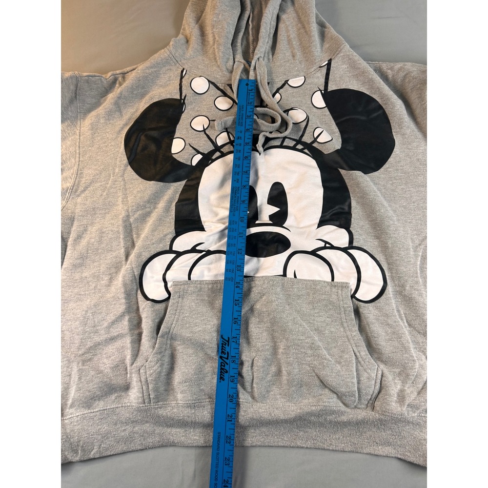Disney Minnie Mouse Gray Graphic Hoodie Sweatshirt 3X LT20314 Heather Gray - Picture 7 of 8